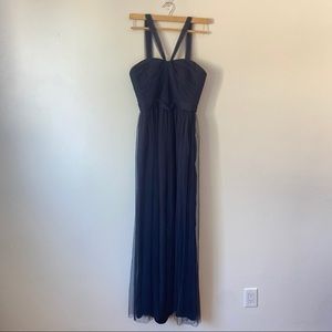Navy Blue Amsale Cocktail Dress 4